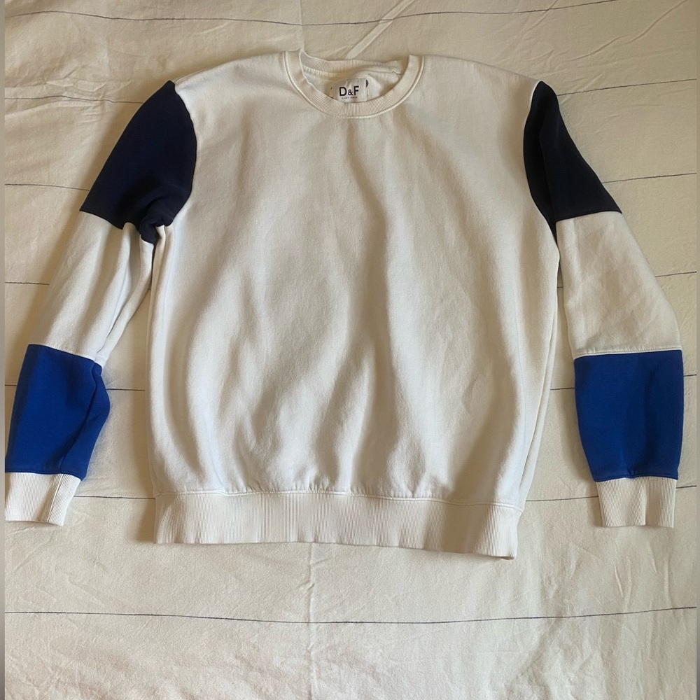 D&F Denim & Flower Mens XL Colorblock Crewneck Sweatshirt